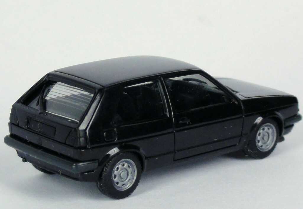 Foto 1:87 VW Golf II GTI 2türig Facelift schwarz, 1 Außenspiegel herpa 2051
