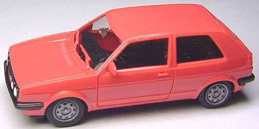 Foto 1:87 VW Golf II GTI 2türig grellrosé herpa 2051