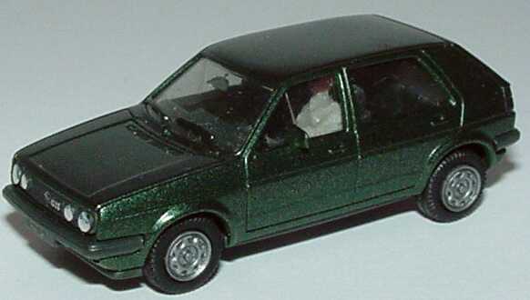 Foto 1:87 VW Golf II GTI 4türig dunkelgrün-met. herpa