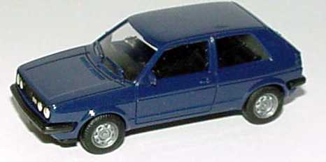 Foto 1:87 VW Golf II GTI facelift 2türig dunkelblau herpa 2051