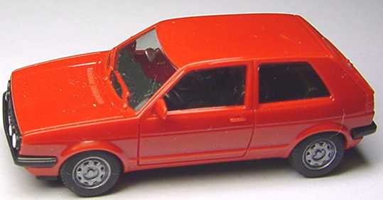 Foto 1:87 VW Golf II GTI facelift 2türig rot herpa 2051