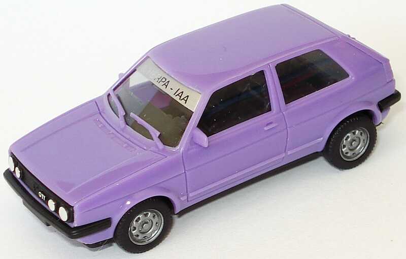 Foto 1:87 VW Golf II GTI lila 9. herpa-IAA herpa