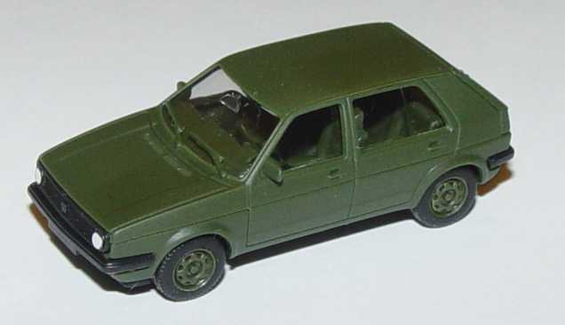 Foto 1:87 VW Golf II facelift 4türig Militär olivgrün seidenmatt Maag 700108