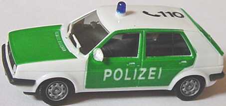 Foto 1:87 VW Golf II facelift 4türig Polizei 110 herpa