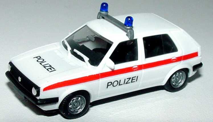 Foto 1:87 VW Golf II facelift 4türig Polizei Österreich herpa 021718