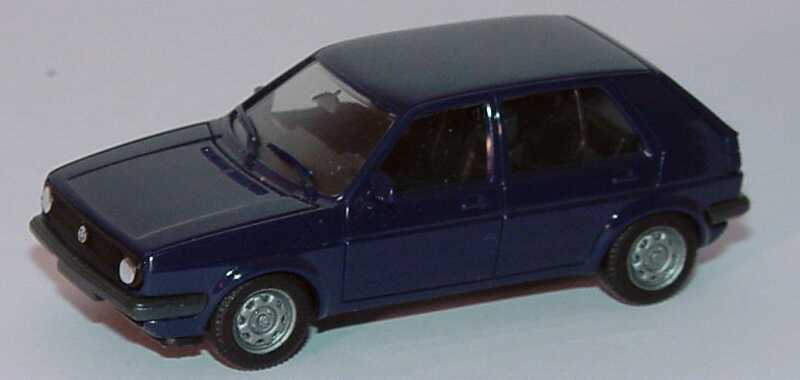 Foto 1:87 VW Golf II facelift 4türig dunkelblau herpa 2048