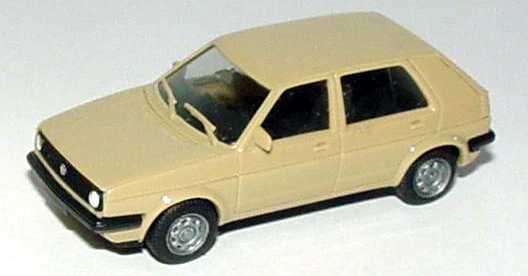 Foto 1:87 VW Golf II facelift 4türig graubeige herpa 2048