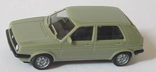 Foto 1:87 VW Golf II facelift 4türig graugrün herpa 2048