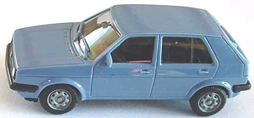 Foto 1:87 VW Golf II facelift 4türig hellblaugrau herpa 2048