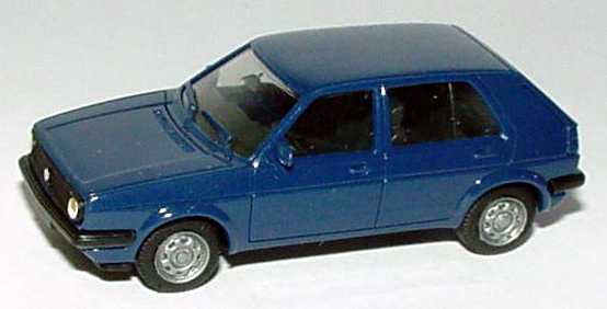 Foto 1:87 VW Golf II facelift 4türig royalblau herpa 2048