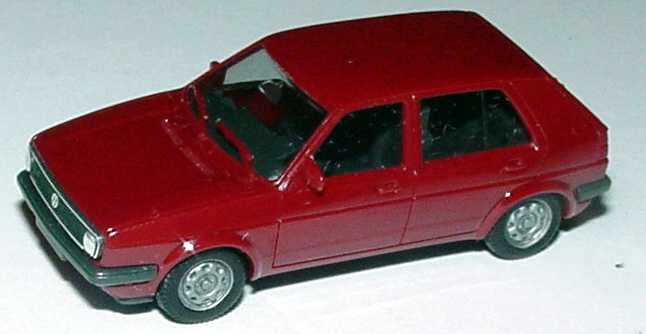 Foto 1:87 VW Golf II facelift 4türig weinrot herpa 2048