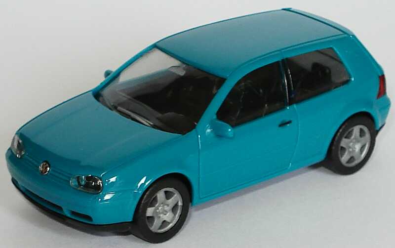 Foto 1:87 VW Golf IV 2türig türkis herpa 022637/146555