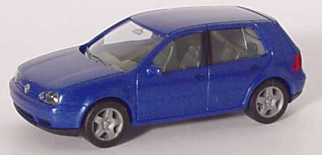 Foto 1:87 VW Golf IV 4türig blau-met. herpa 032575