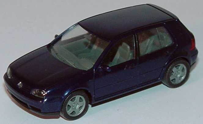 Foto 1:87 VW Golf IV 4türig dunkelblau-met. herpa 032575