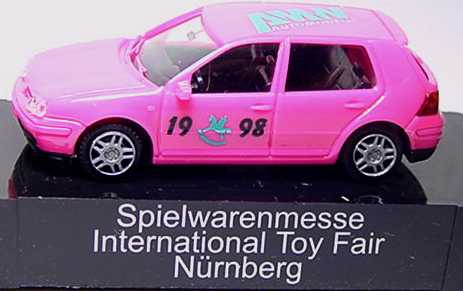 Foto 1:87 VW Golf IV 4türig pink AMW 1998 (Spielwarenmesse Nürnberg) AMW/AWM