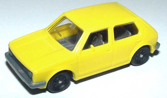 Foto 1:87 VW Golf I 4türig gelb Fleischmann