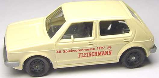 Foto 1:87 VW Golf I 4türig hellbeige 48. Spielwarenmesse 1997 Fleischmann