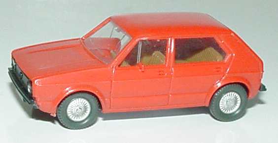 Foto 1:87 VW Golf I 4türig rot, IA beige Wiking 044