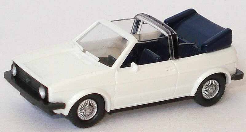 Foto 1:87 VW Golf I Cabrio weiß Wiking 046