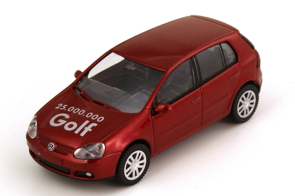 Foto 1:87 VW Golf V 4türig sunsetred-met. 25.000.000 Golf Wiking 1K0099301CA3X