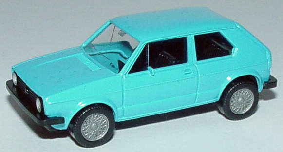 Foto 1:87 VW Golf V History-Set (Golf I 2türig, Golf II 2türig, Golf III 4türig, Golf IV 2türig, Golf V 4türig Der neue Golf) Werbemodell Wiking 821934000