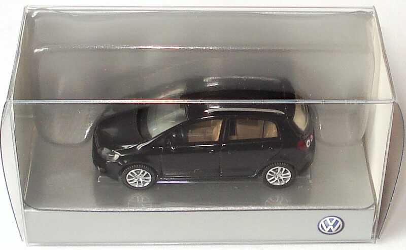 Foto 1:87 VW Golf V Plus Facelift 2009 deepblack perleffekt Werbemodell Wiking 5M0099301AC9X