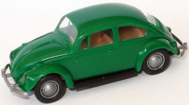 Foto 1:87 VW Käfer 1300 (Modell 1957-1964, Rechteckkäfer) grün Brekina 2500