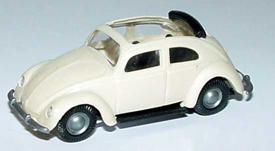 Foto 1:87 VW Käfer Brezelfenster Cabriolimousine hellbeige Praliné