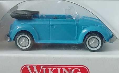 Foto 1:87 VW Käfer Cabrio azurblau Wiking 8020114