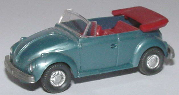 Foto 1:87 VW Käfer Cabrio blau-met. Wiking