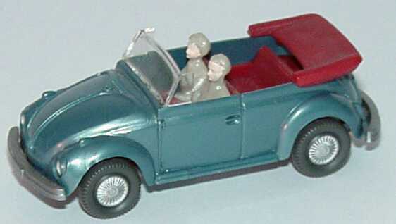 Foto 1:87 VW Käfer Cabrio blau-met. (mit Figuren hellgrau) Wiking 033