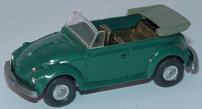 Foto 1:87 VW Käfer Cabrio dunkelpatinagrün, ohne Figuren Wiking