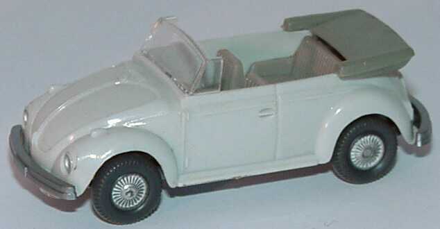 Foto 1:87 VW Käfer Cabrio grauweiß, ohne Figuren Wiking