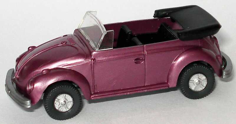 Foto 1:87 VW Käfer Cabrio violett-met. Wiking 03301