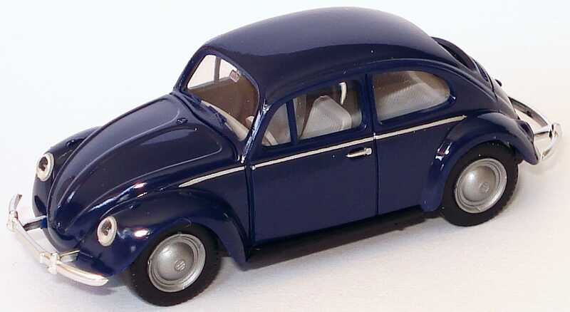 Foto 1:87 VW Käfer 1200 1961 dunkelblau Wiking 81001