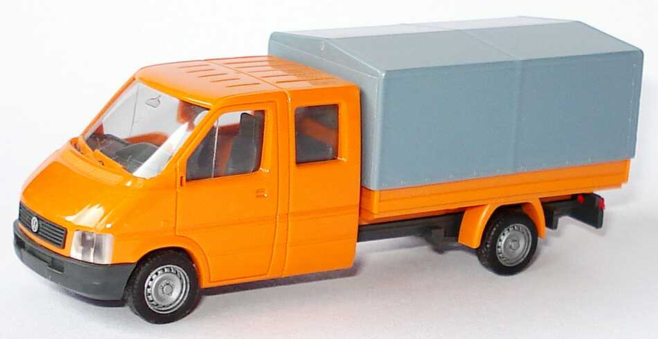 Foto 1:87 VW LT (LT2) Doka Pritsche/Plane orange herpa 043489