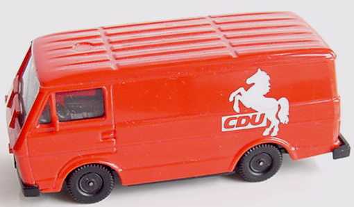 Foto 1:87 VW LT 28 Kasten CDU rot herpa