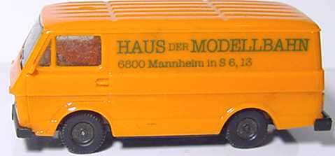 Foto 1:87 VW LT 28 Kasten Haus der Modellbahn, Mannheim/Heppenheim herpa