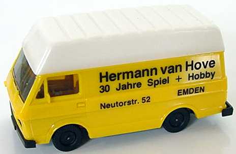 Foto 1:87 VW LT 28 Kasten Hochdach Hermann van Hove herpa