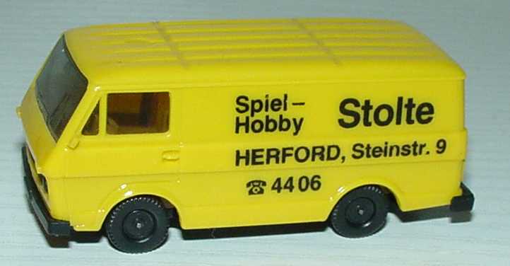 Foto 1:87 VW LT 28 Kasten Spiel-Hobby Stolte, Herford herpa