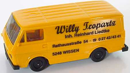 Foto 1:87 VW LT 28 Kasten Willy Tropartz, Wissen herpa