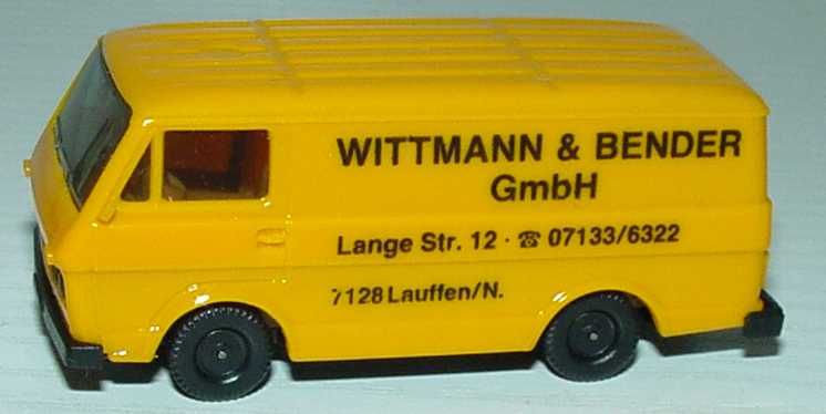 Foto 1:87 VW LT 28 Kasten Wittmann & Bender GmbH, Lauffen / N. herpa