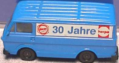 Foto 1:87 VW LT 28 Kasten blau 30 Jahre Herpa (defekt) herpa