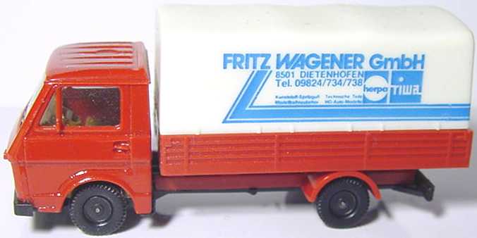 Foto 1:87 VW LT 28 PP Fritz Wagener GmbH, herpa, riwa herpa 2905
