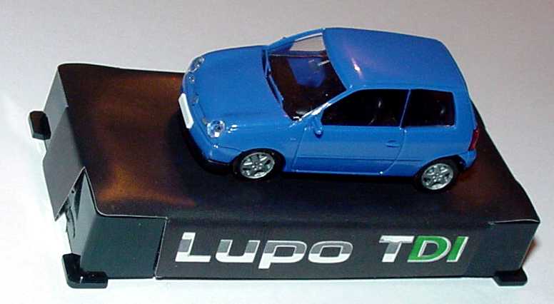 Foto 1:87 VW Lupo 3L TDI blau Werbemodell AMW/AWM