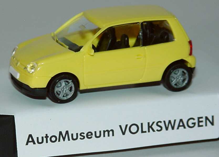 Foto 1:87 VW Lupo 3L TDI gelb Werbemodell Automuseum Volkswagen AMW/AWM
