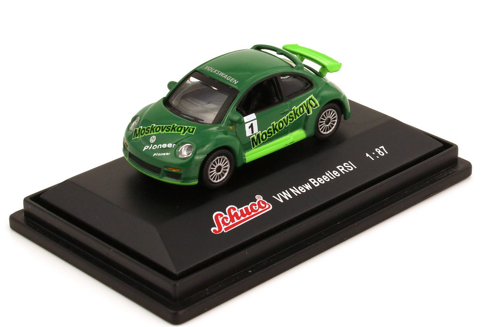 Foto 1:87 VW New Beetle RSi Cup Version Moskovskaya Nr.1 Schuco 21977