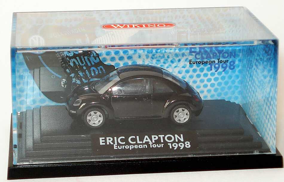 Foto 1:87 VW New Beetle schwarz Eric Clapton European Tour 1998 Werbemodell Wiking NBC81.85.121