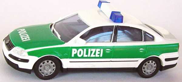 Foto 1:87 VW Passat 2001 Polizei weiß/grün AMW/AWM 0851.01
