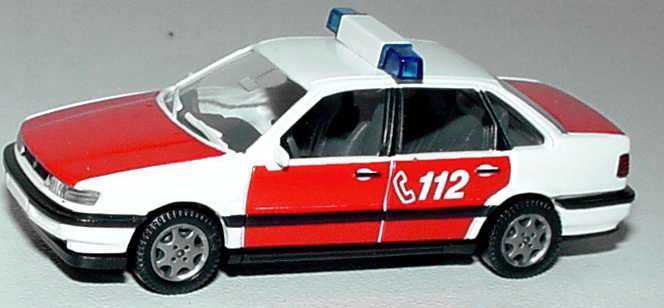 Foto 1:87 VW Passat (Typ B4) Feuerwehr ELW weiß/rot 112 Wiking 60002
